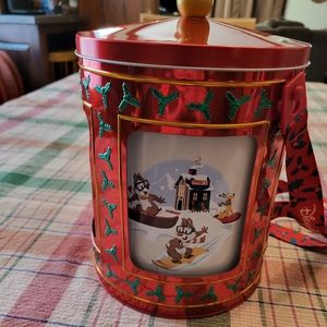 Christmas Disney musical popcorn container